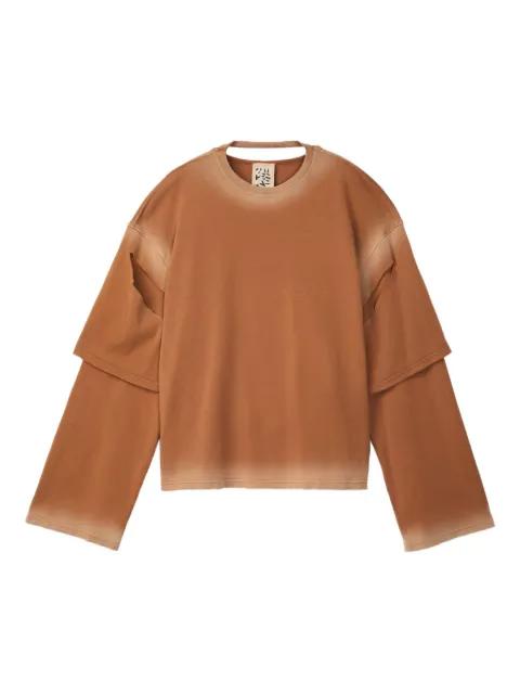 double-layered ombre T-shirt by CAMPERLAB
