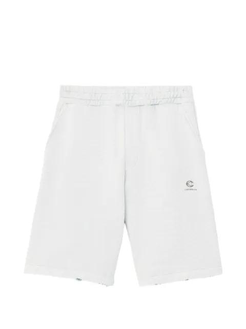 frayed track shorts by CAMPERLAB