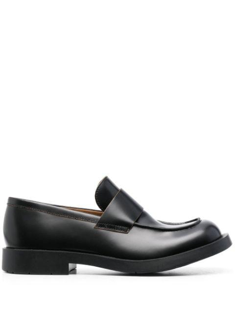square-toe leather loafers by CAMPERLAB