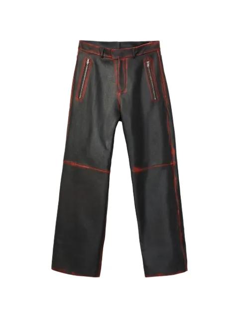 zip leather trousers by CAMPERLAB