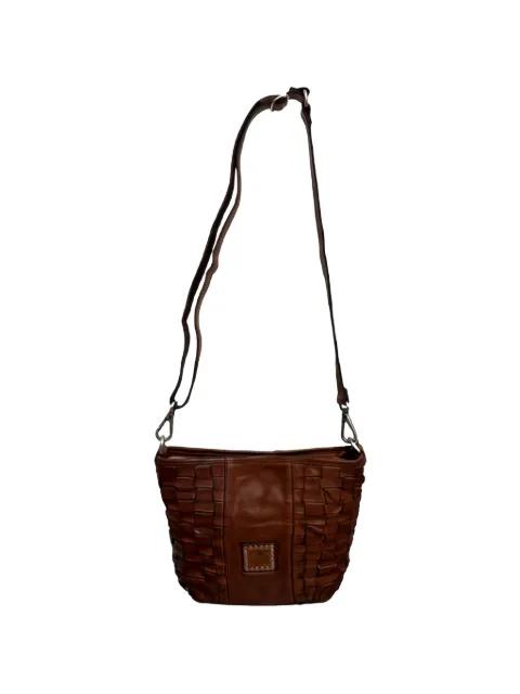 Beth woven leather cross-body bag by CAMPOMAGGI