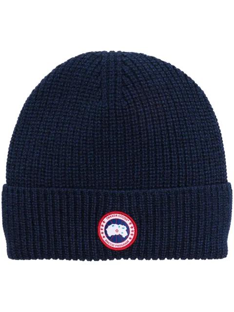 Arctic Disc ribbed-knit beanie by CANADA GOOSE