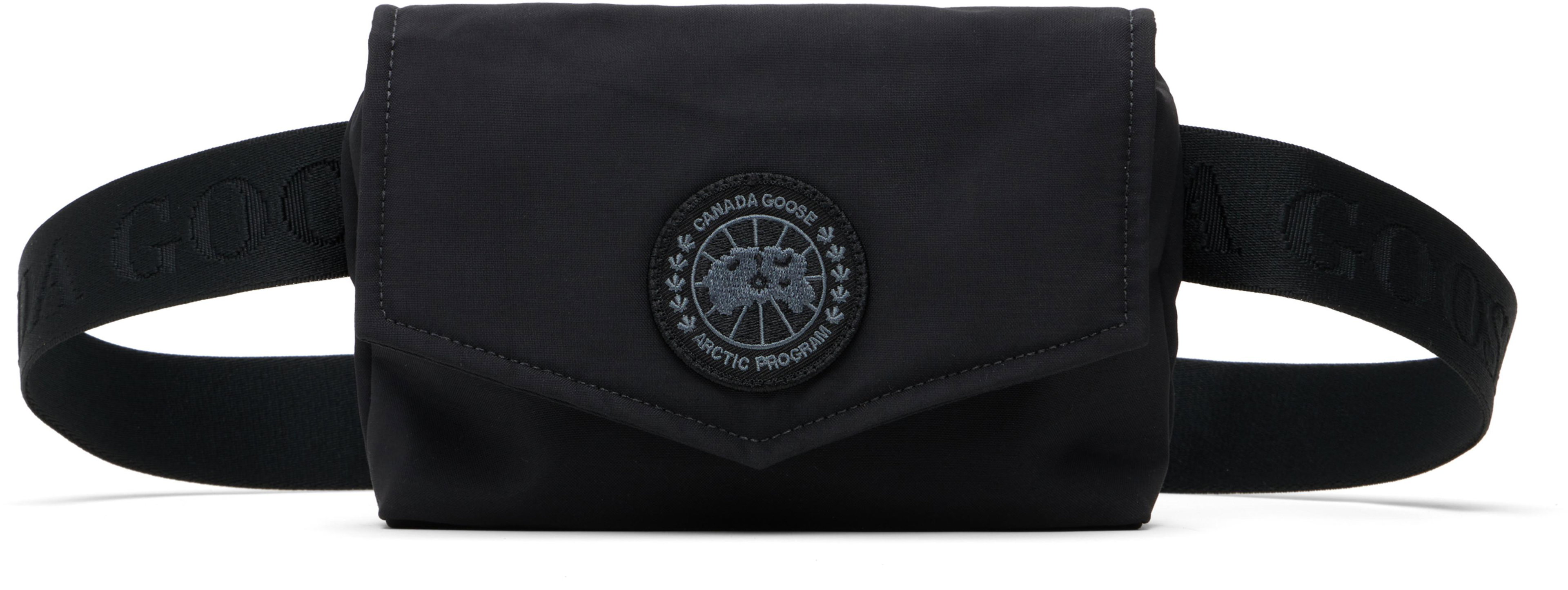Black 'Black Label' Mini Waistpack by CANADA GOOSE
