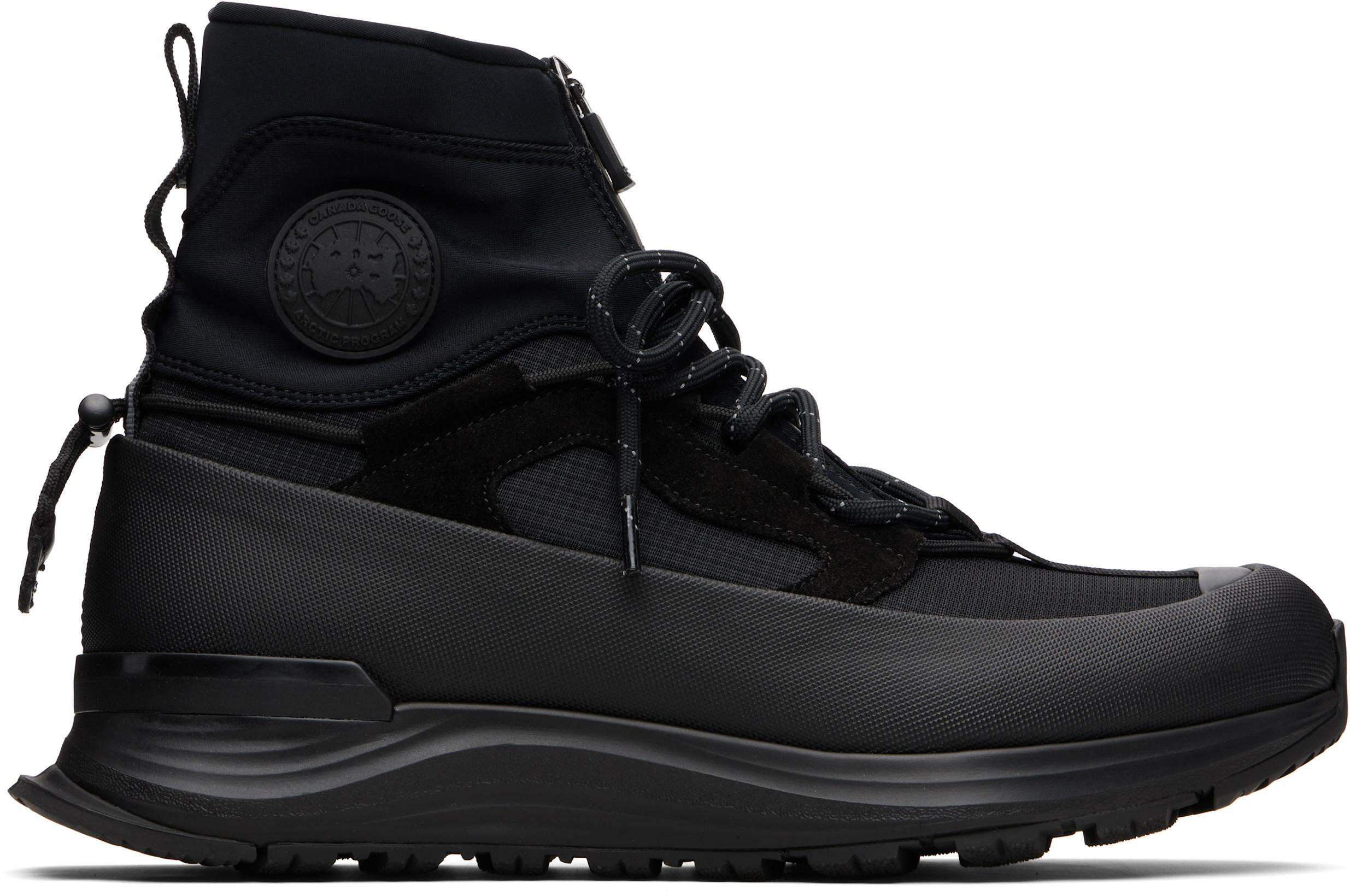 Black Glacier Trail High Sneakers by CANADA GOOSE