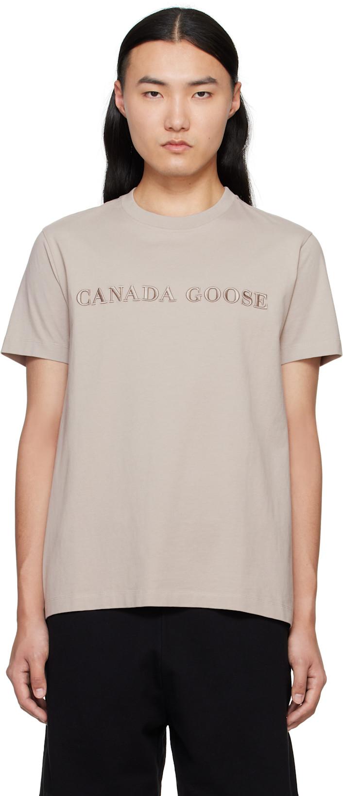 Brown Emersen Crewneck T-shirt by CANADA GOOSE