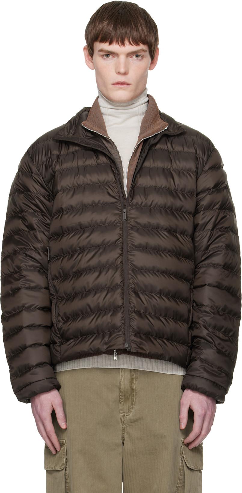 Brown 'Tonal Label' Stratus Down Jacket by CANADA GOOSE