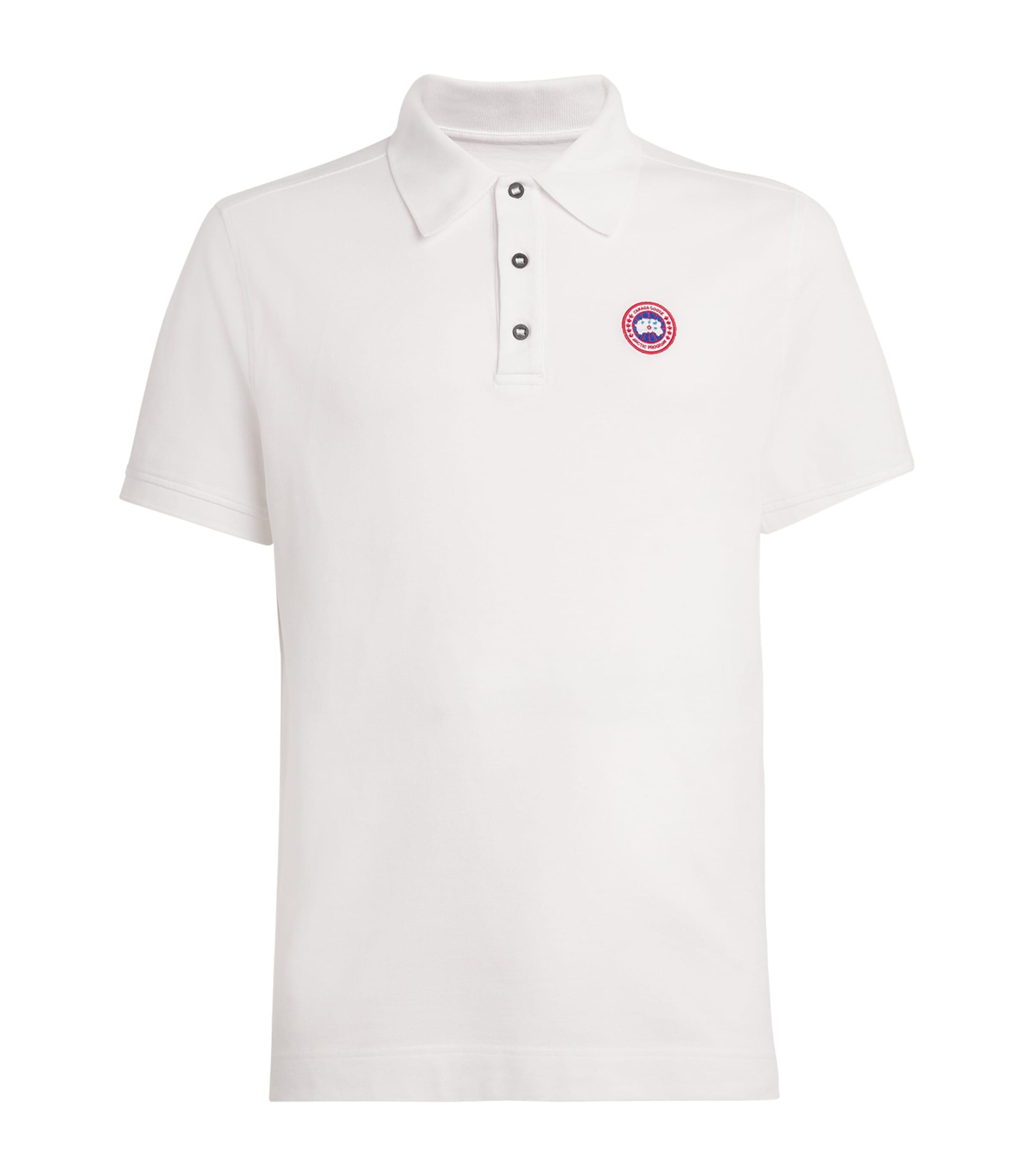 Cotton Logo Beckley Polo Shirt by CANADA GOOSE