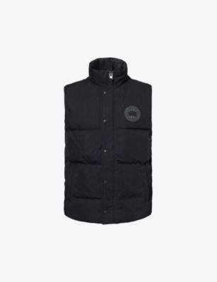 Garson brand-patch funnel-neck cotton-blend gilet by CANADA GOOSE