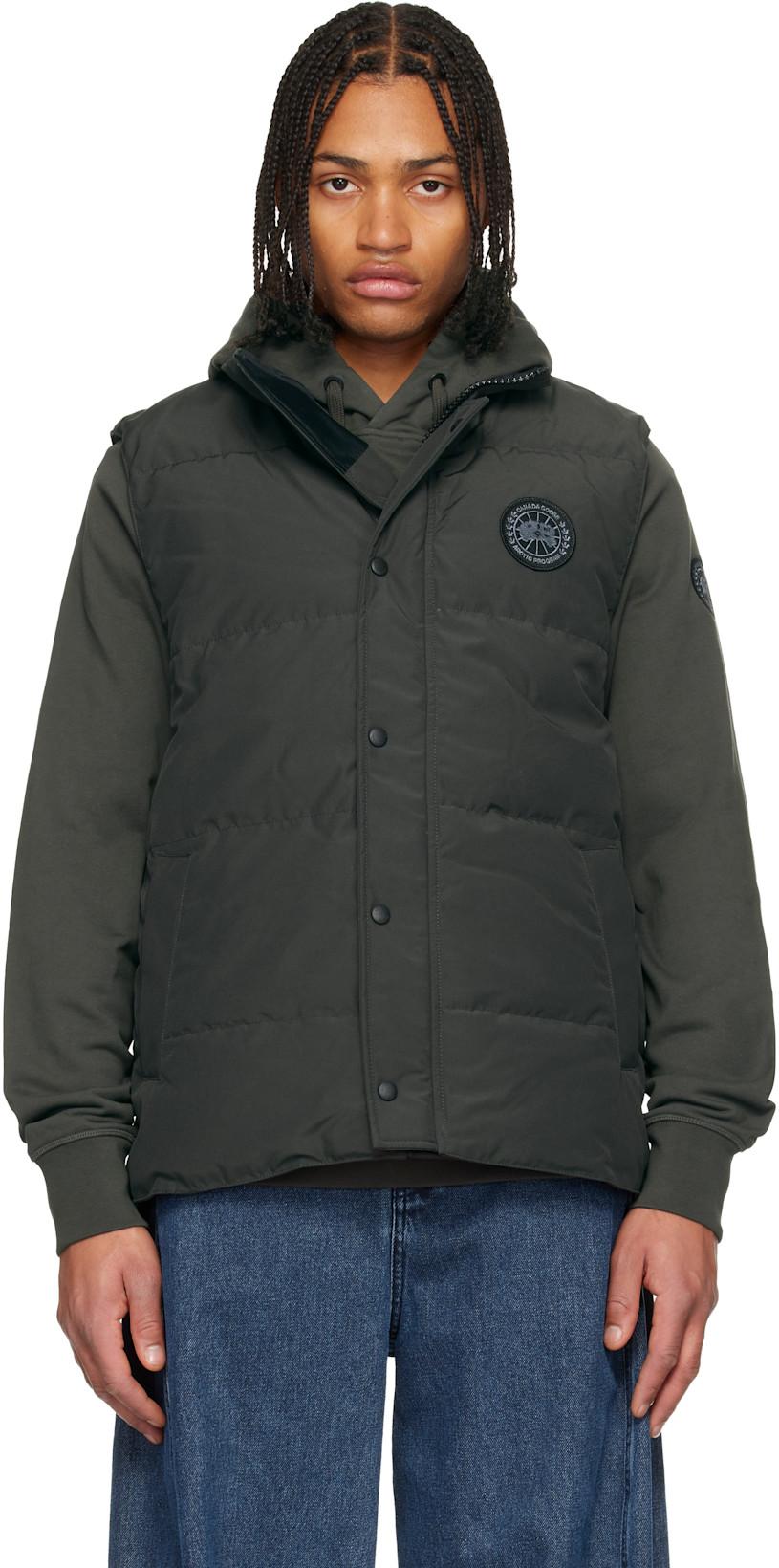 Gray 'Black Label' Garson Down Vest by CANADA GOOSE