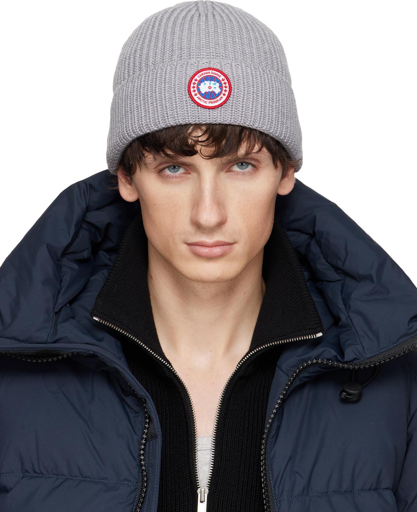Gray Rib Beanie by CANADA GOOSE