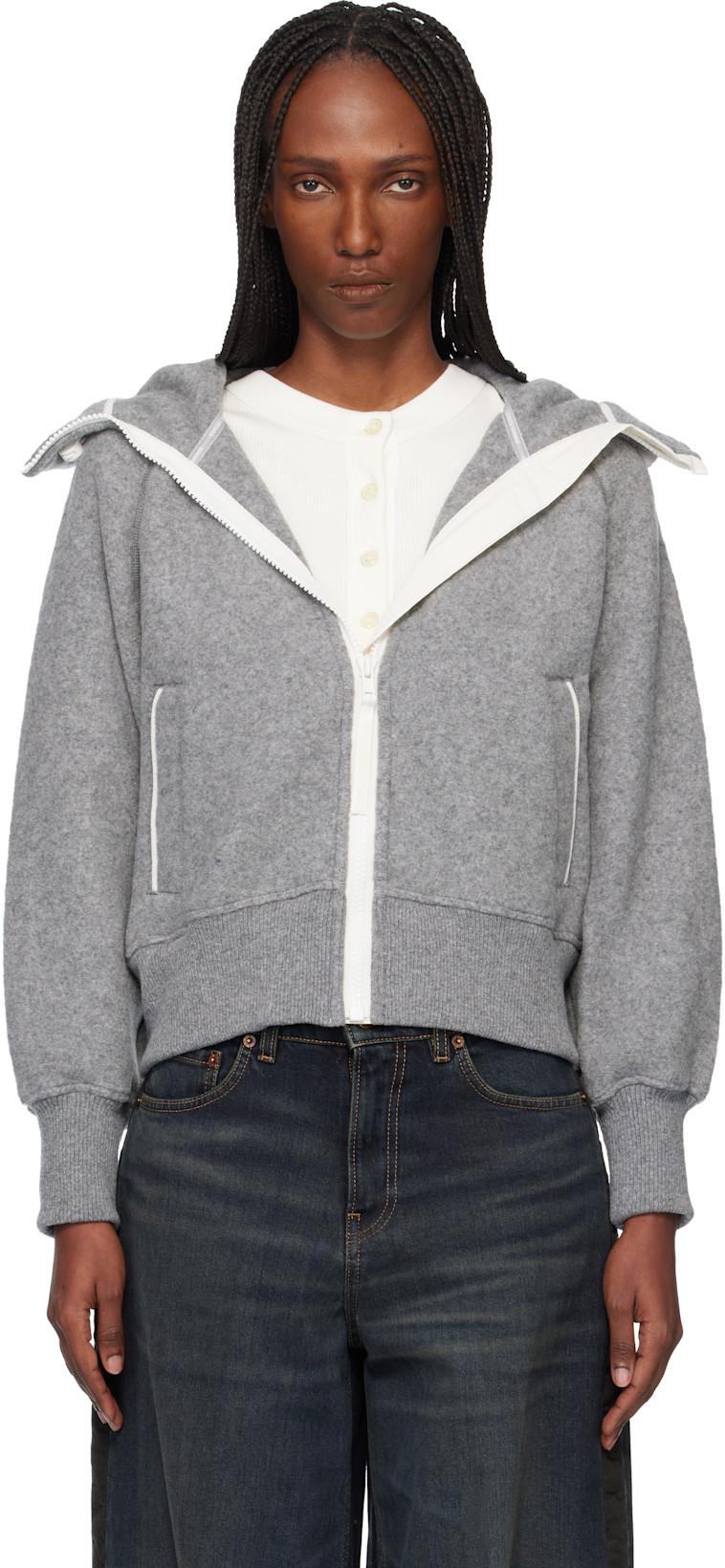 Gray 'White Label' Chilliwack Bomber Jacket by CANADA GOOSE