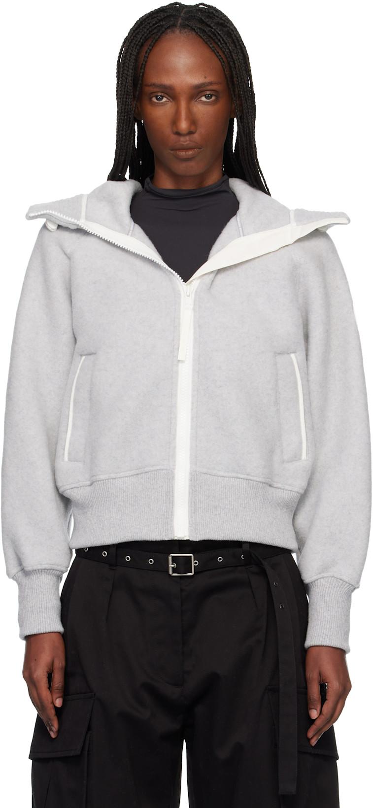Gray 'White Label' Chilliwack Bomber Jacket by CANADA GOOSE