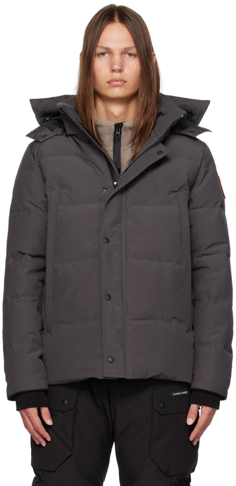 Gray Wyndham Down Jacket by CANADA GOOSE