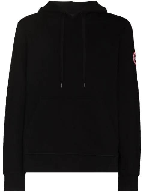 Huron logo-patch hoodie by CANADA GOOSE