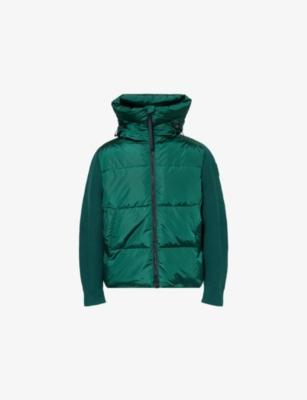 Hy-Bridge Grove Contrast-Knit Shell-Down Jacket by CANADA GOOSE