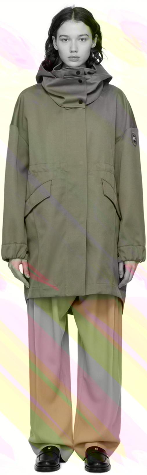 Khaki Olivine Coat by CANADA GOOSE