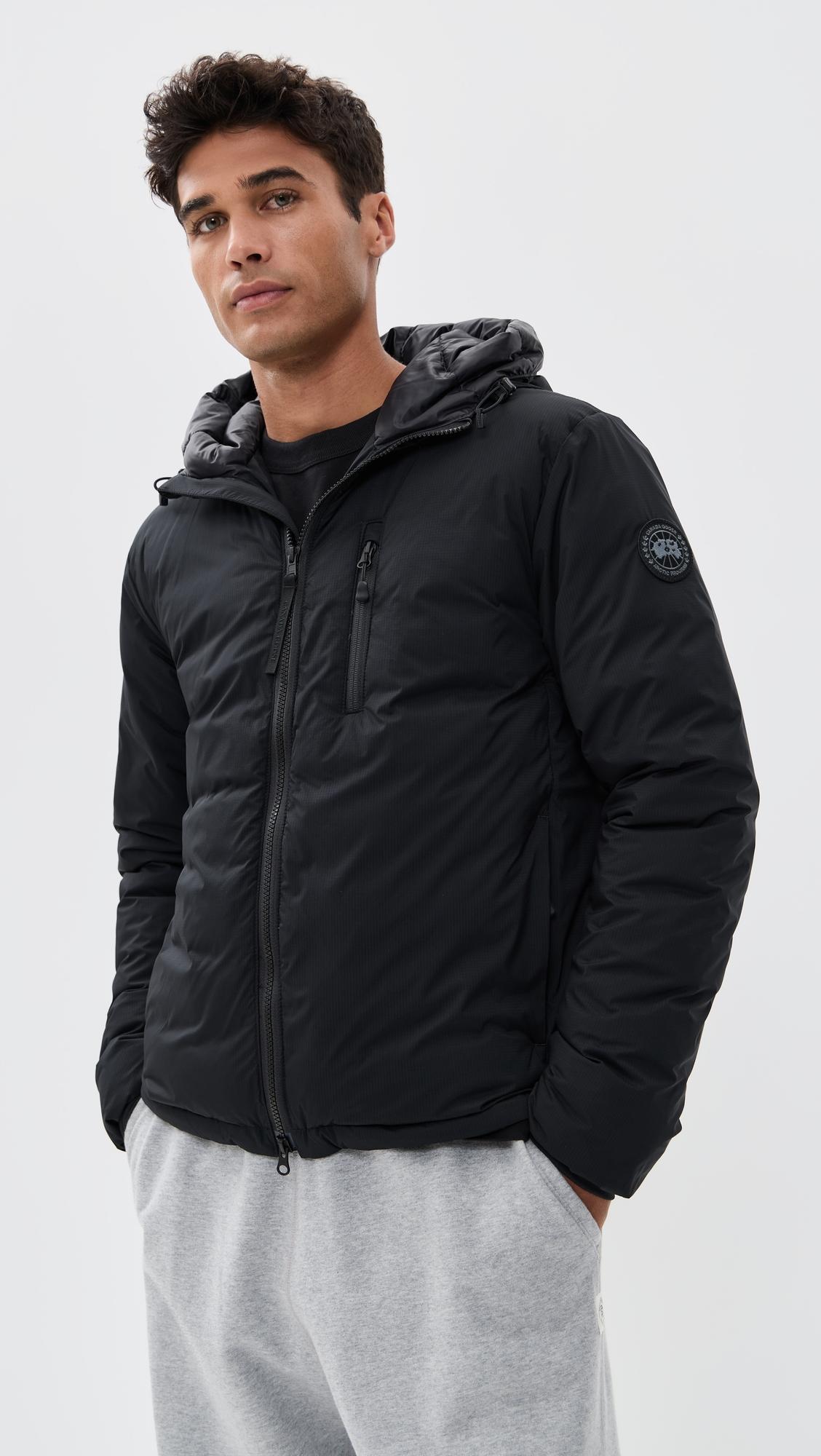 Lodge Black Disc Hooded Jacket by CANADA GOOSE