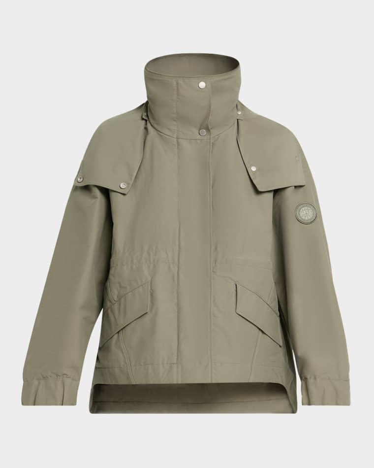 Olivine Oversized Jacket with Removable Hood by CANADA GOOSE