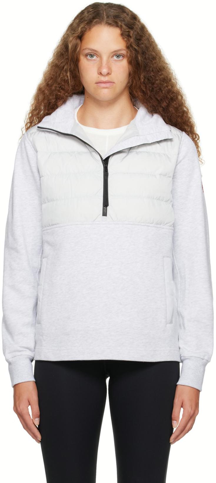 Silver Muskoka Down Sweatshirt by CANADA GOOSE