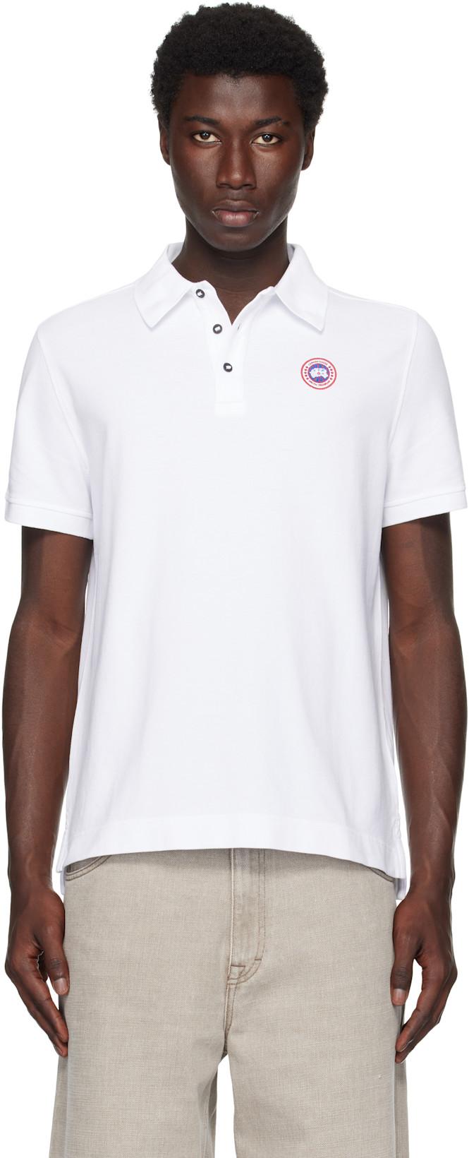 White Beckley Polo by CANADA GOOSE