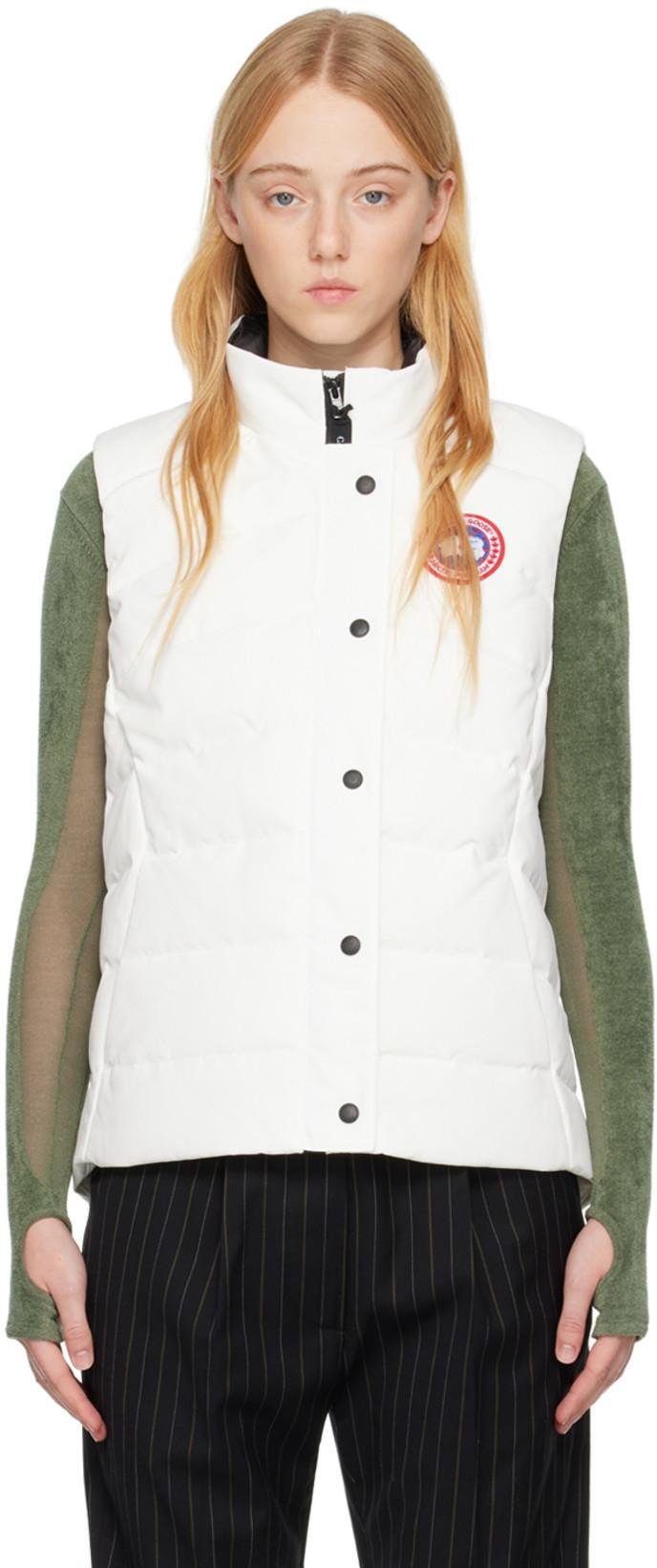 White Freestyle Down Vest by CANADA GOOSE
