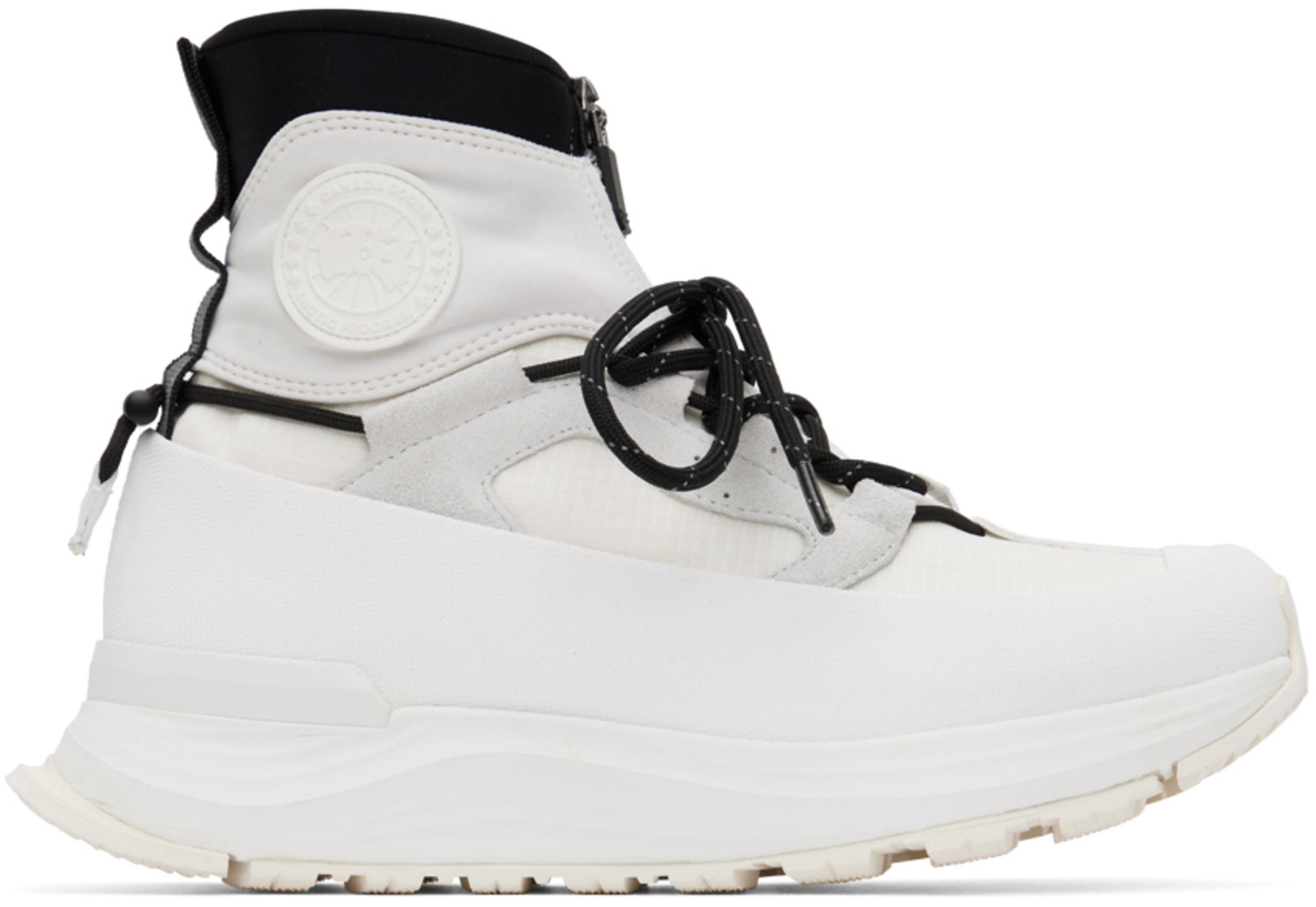White Glacier Trail High Sneakers by CANADA GOOSE