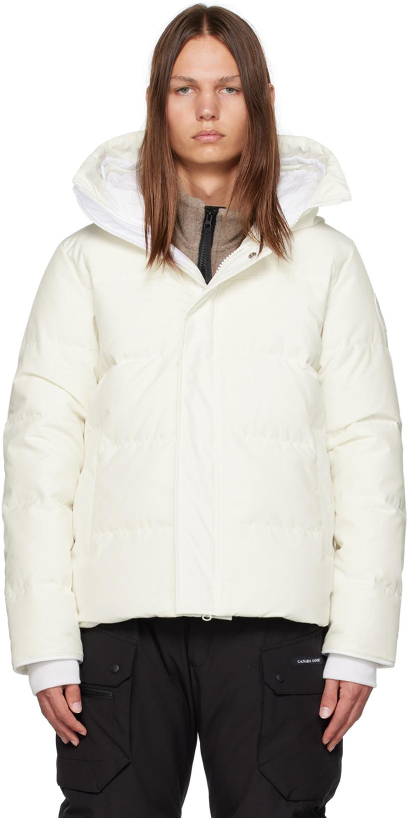 White HUMANATURE MacMillan Down Jacket by CANADA GOOSE