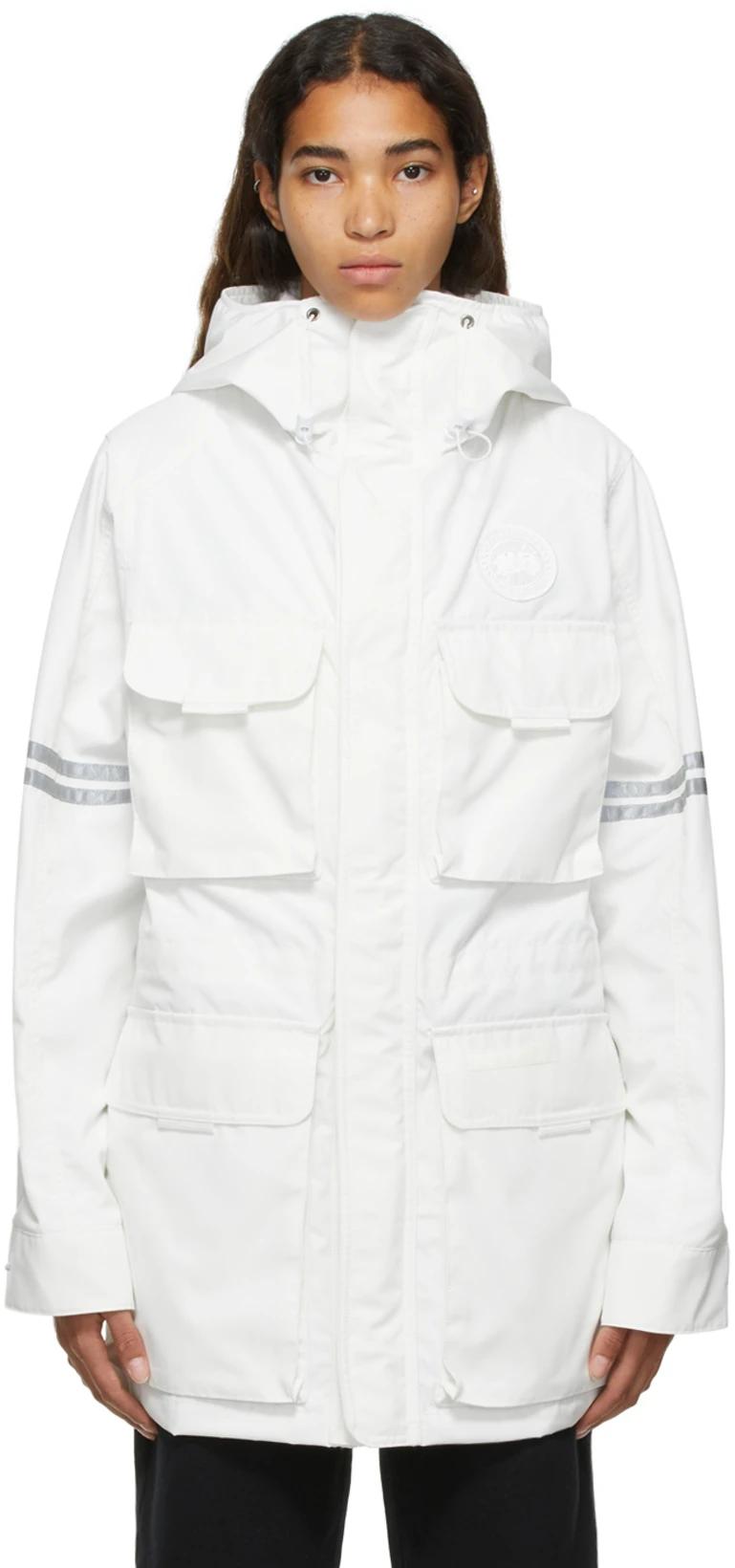 White HUMANATURE Science Research Coat by CANADA GOOSE