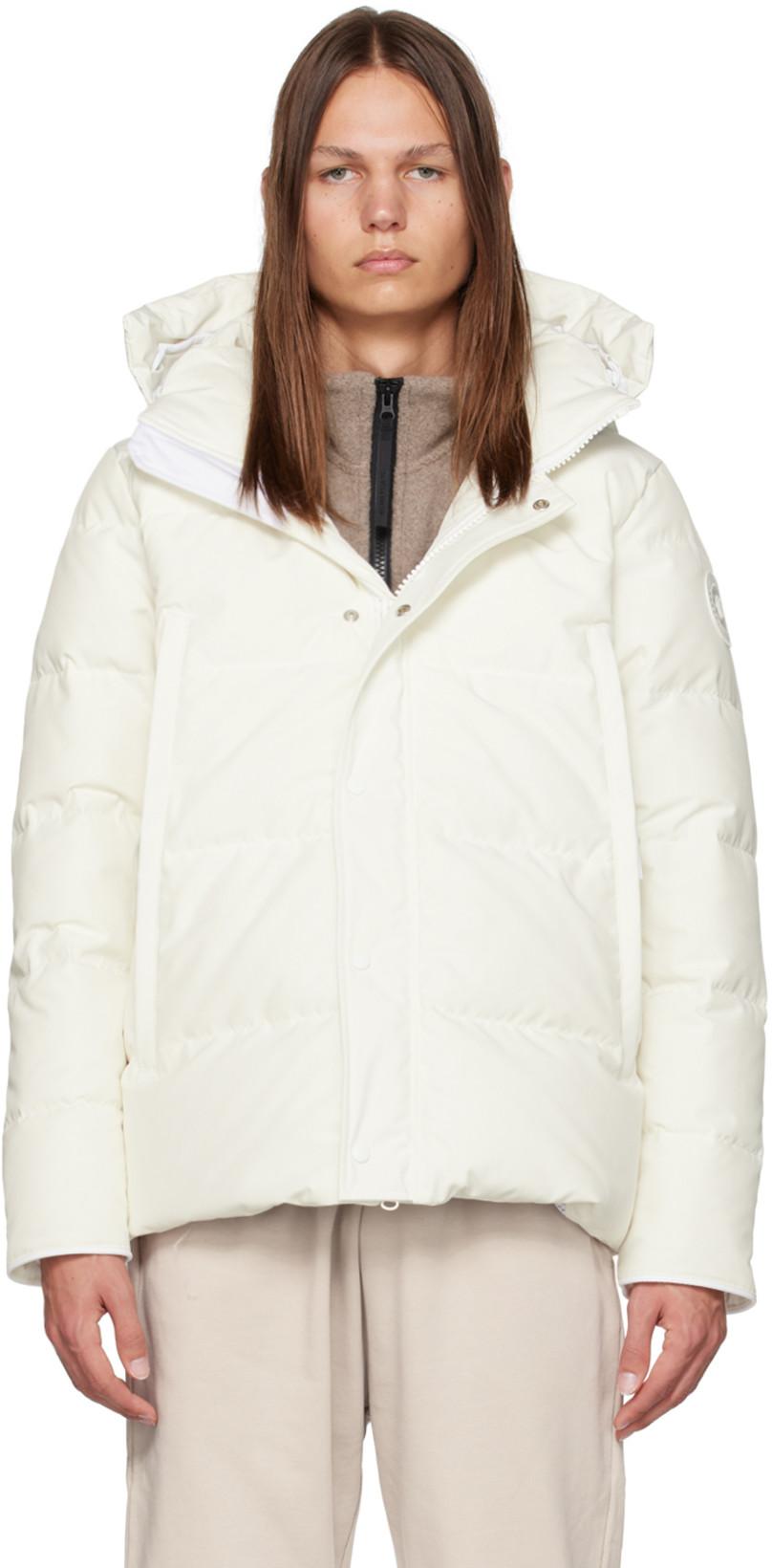 White HUMANATURE Wyndham Down Jacket by CANADA GOOSE