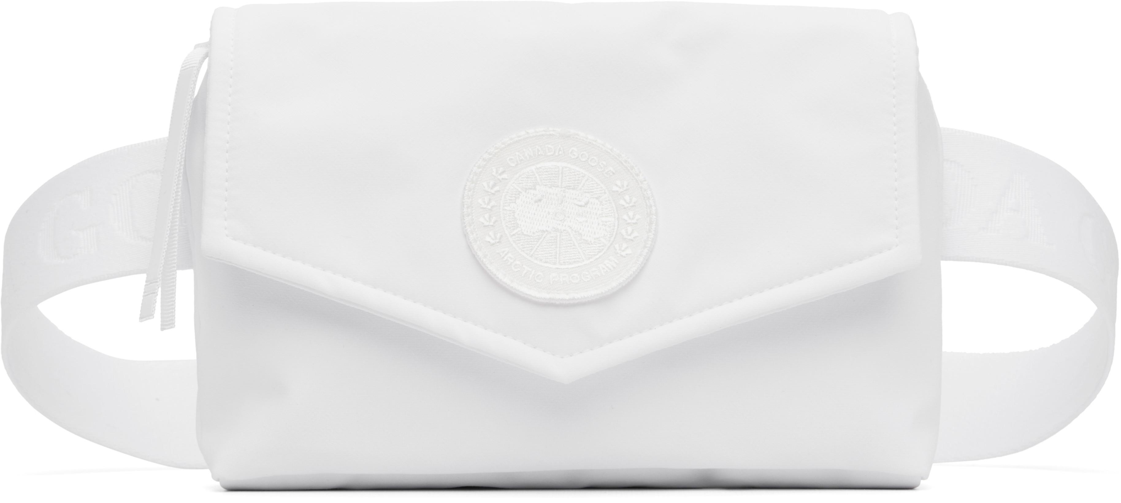 White Mini Waist Pack Belt Bag by CANADA GOOSE