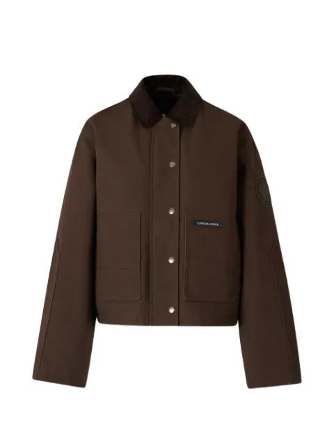 corduroy-collar logo-patch jacket by CANADA GOOSE