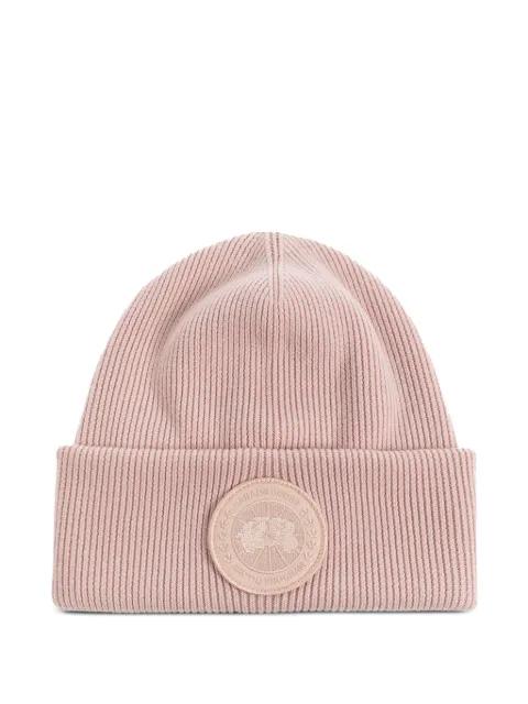 logo-appliqué ribbed beanie by CANADA GOOSE