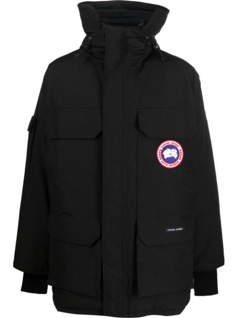 logo-patch hoodied down jacket by CANADA GOOSE