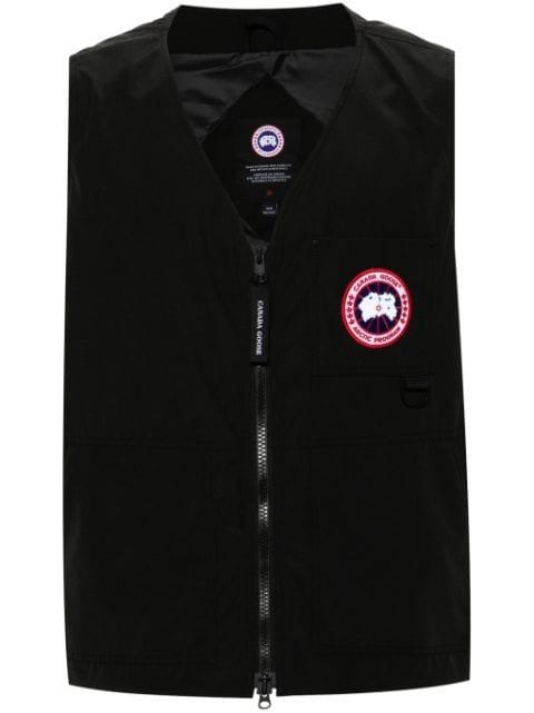 logo-patch zip-up vest by CANADA GOOSE