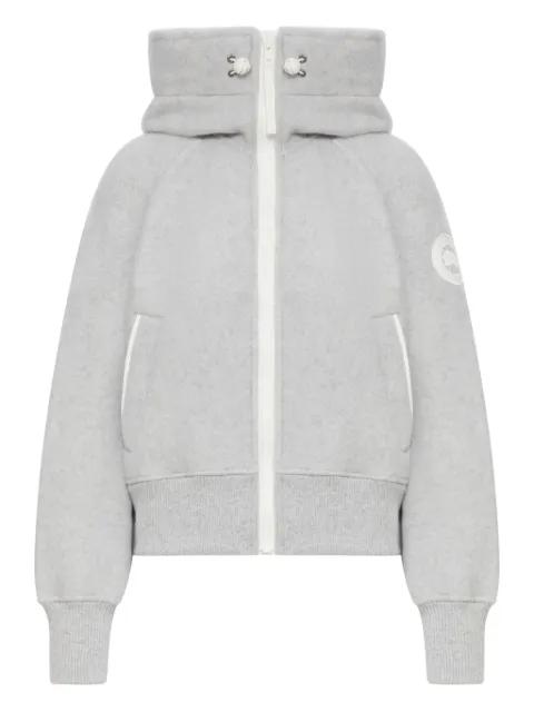 metallic wool hoodied jacket by CANADA GOOSE