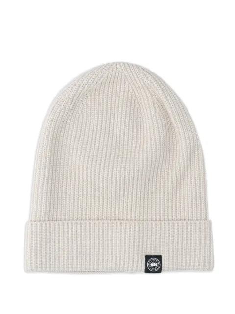 ribbed cotton beanie hat by CANADA GOOSE
