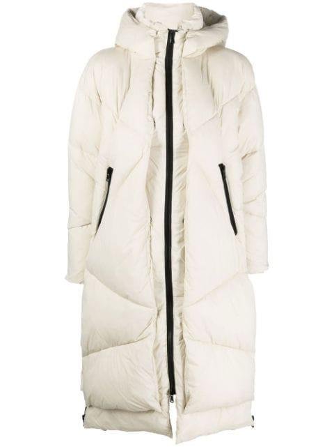 panelled padded-design hoodied coat by CANADIAN CLUB