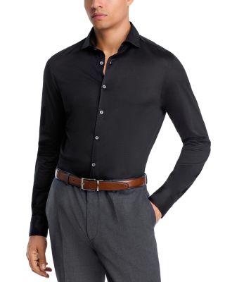 Canali Cotton Jersey Slim Fit Sport Shirt by CANALI