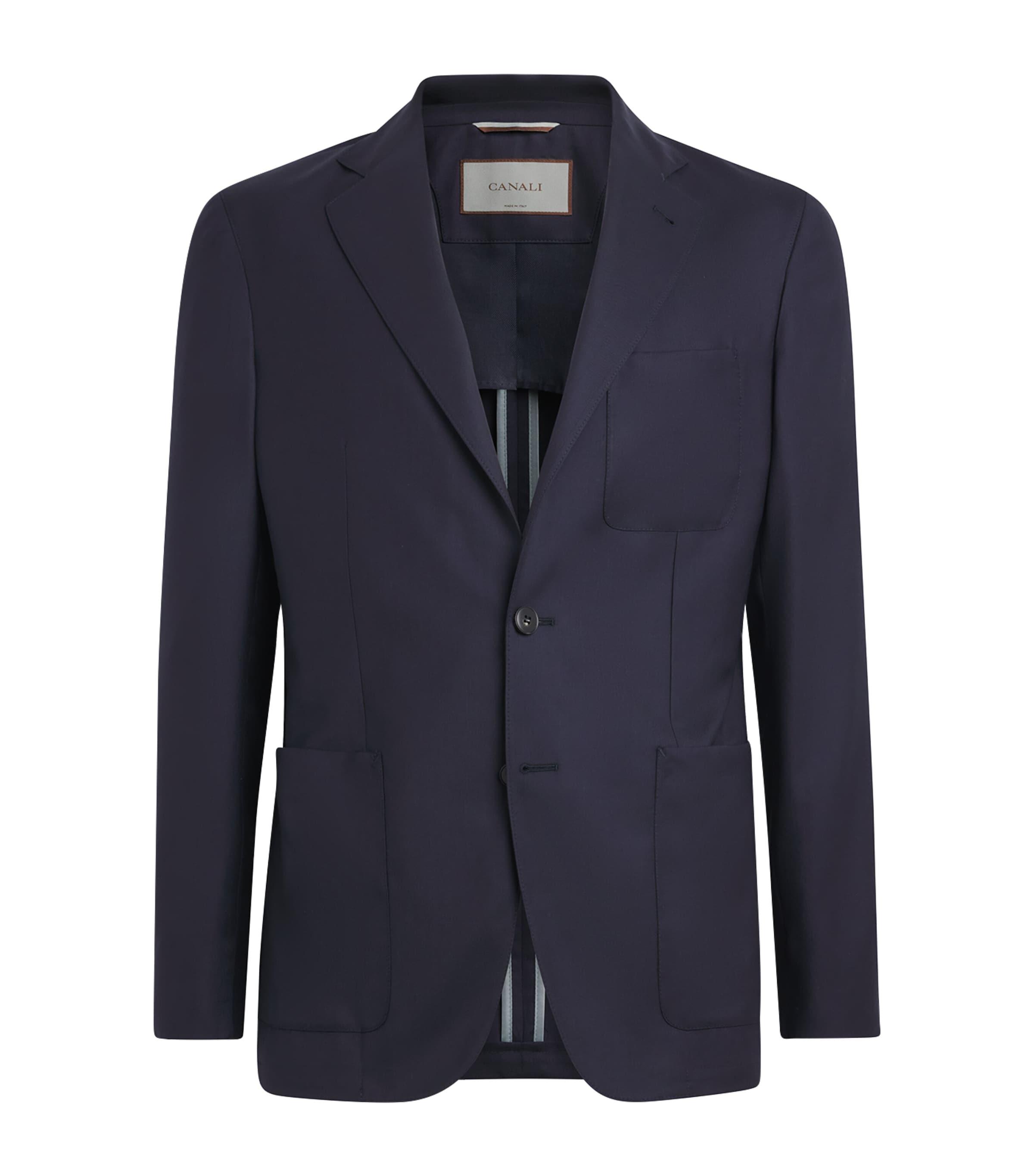 Canali Wool-Silk Deconstructed Suit Jacket by CANALI