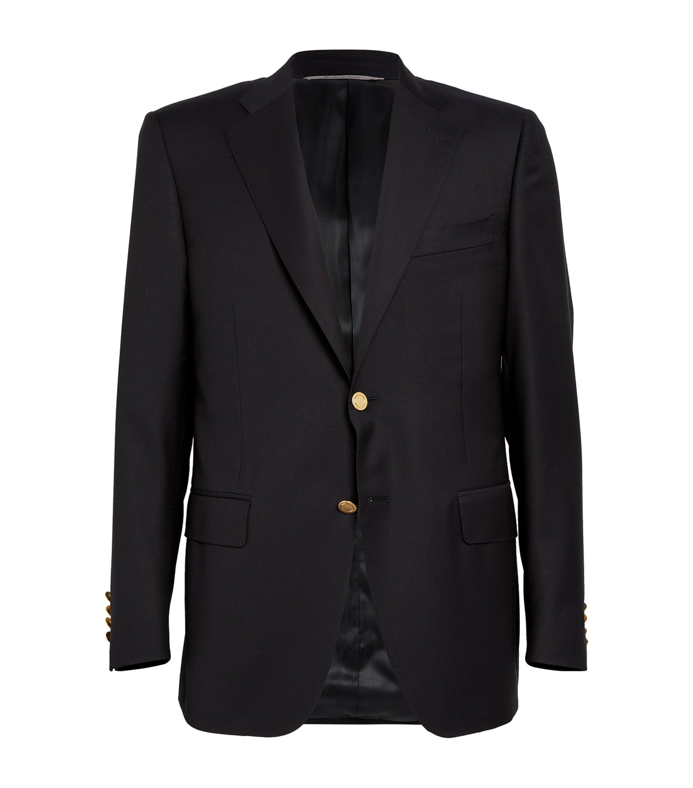 Canali Wool Single-Breasted Suit Jacket by CANALI