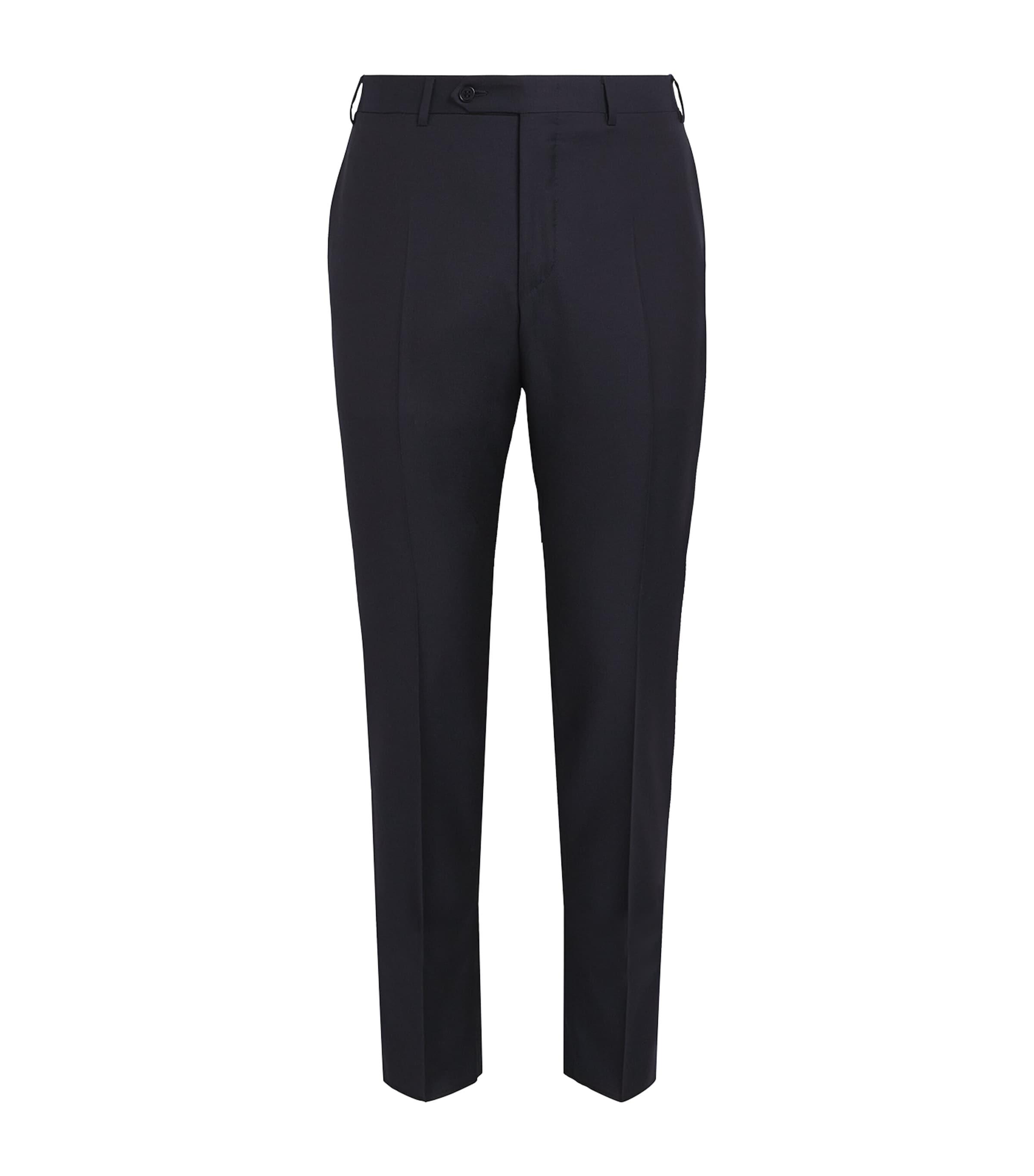 Canali Wool Straight Trousers by CANALI