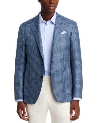 Kei Houndstooth Unstructured Trim Fit Sport Coat by CANALI
