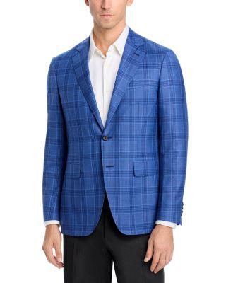 Kei Plaid Unstructured Trim Fit Sport Coat by CANALI