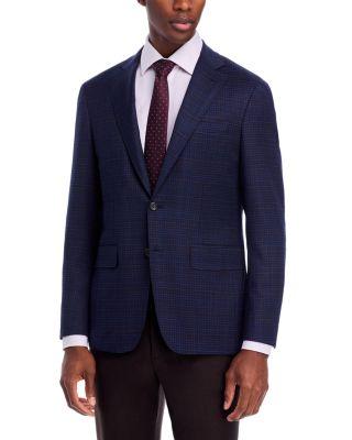 Kei Windowpane Unstructured Trim Fit Sport Coat by CANALI