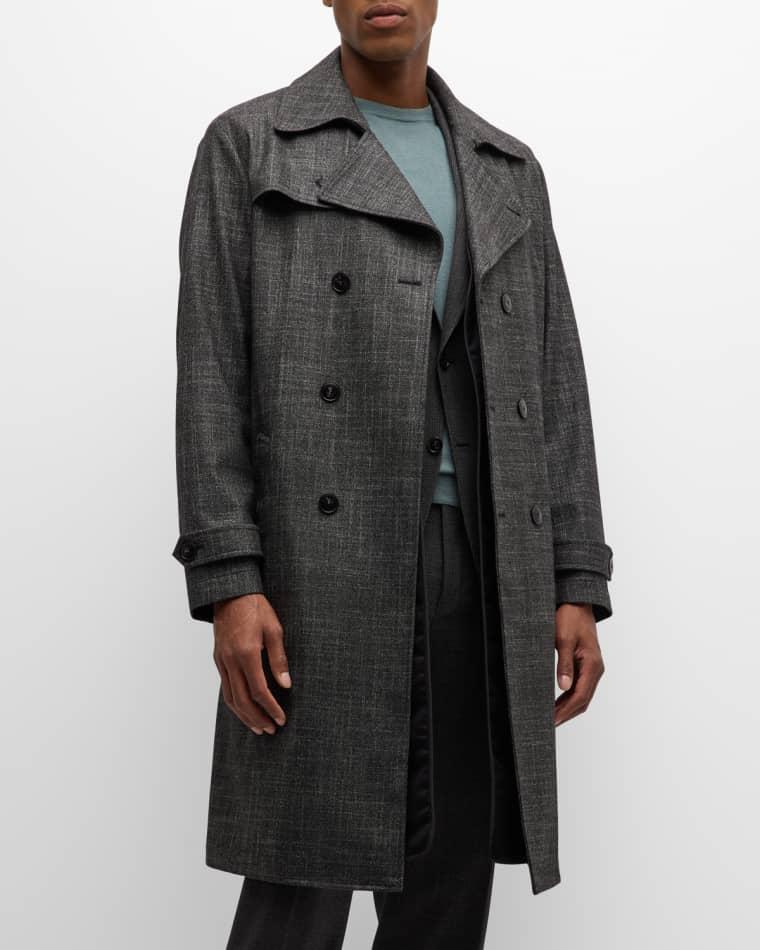 Men's 90th Anniversary Melange Trench Coat by CANALI