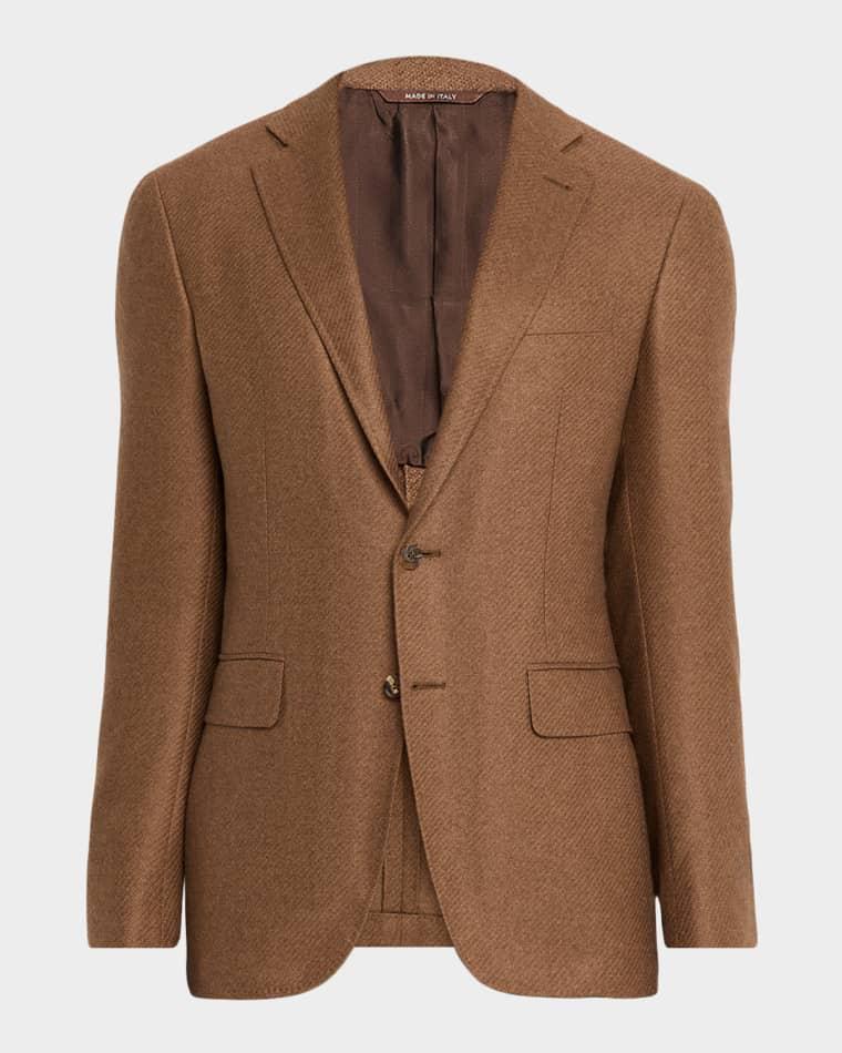 Men's Cashmere and Silk Notch Lapel Blazer by CANALI
