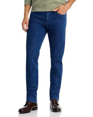 Stretch Denim Straight Fit Jeans by CANALI