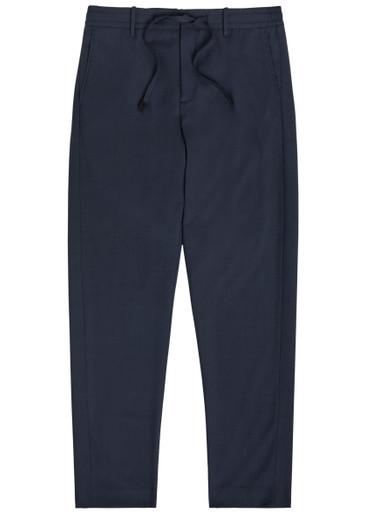 Tapered-leg wool trousers by CANALI