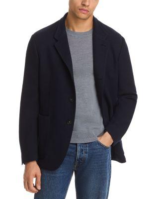 Wool & Cotton Jersey Knit Blazer by CANALI