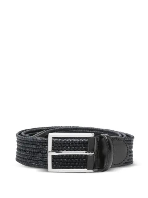 braided leather belt by CANALI
